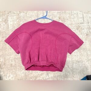Lululemon Softstreme Gathered T-Shirt Magenta Purple size 8